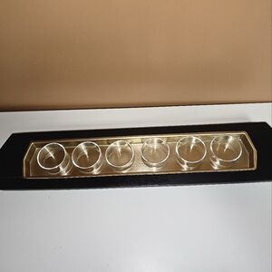 Gold and Black Candle Holder